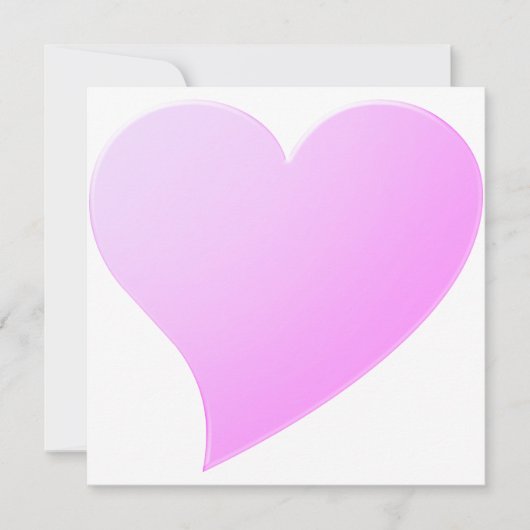 Niedlich lila rosa Großherz minimalistisch Moderne (Vorderseite)