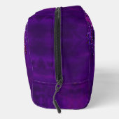 Niedlich Lila rosa Unicorn Glitzer Tropfen Monogra Waschbeutel (Rechts)