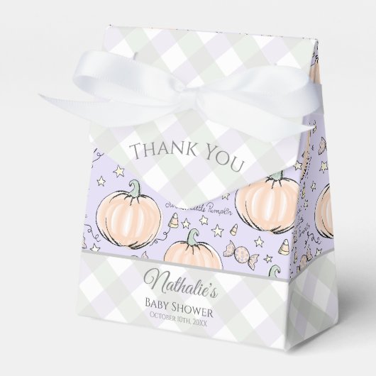 Niedlich Lila Sweet Little Pumpkin Halloween & Fal Geschenkschachtel (Vorderseite)