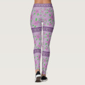 Niedlich lila und lila leggings (Rückseite)