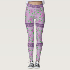 Niedlich lila und lila leggings