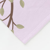 Niedlich Lilac Floral Wreath Baby Milestone Fleecedecke (Ecke)