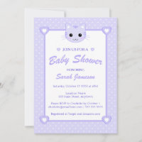 Niedlich Lilac Lila Cartoon Katze Kitten Kinderdus