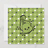 Niedlich Lil'Lizard Einladung (Rückseite)