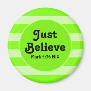 Niedlich Lime Green Glaube Bible Verse Hoffnung un Magnet