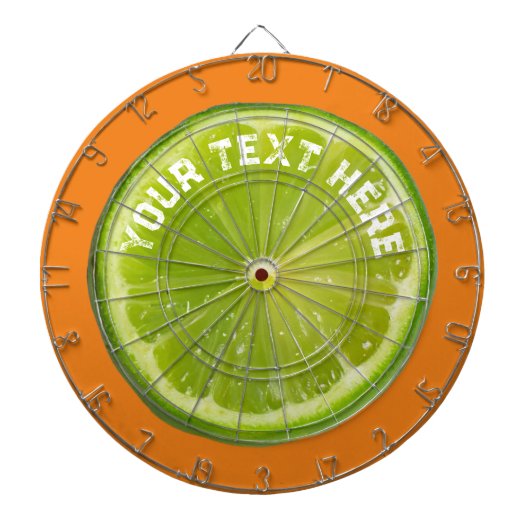 Niedlich Lime Green Lemon Frucht Dartscheibe (vorne)