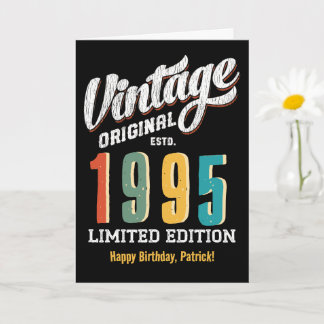 Niedlich Limited Edition Custom Vintag Birday Card Karte