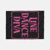Niedlich Line Dance Diva Shirt für Line Tänzer Ges Fleecedecke (Vorderseite (Horizontal))