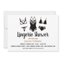 Niedlich Lingerie Bridal Bachelorette Einladung