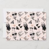 Niedlich Lingerie Bridal Bachelorette Einladung (Rückseite)