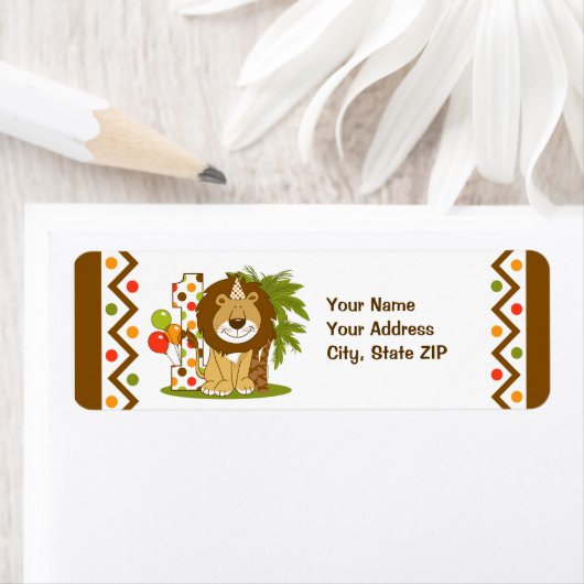 Niedlich Lion 1. Geburtstag (Insitu)