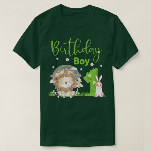 Niedlich Lion 1. Geburtstag Junge T-Shirt (Design vorne)