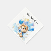 Niedlich Lion Baby Dusche Serviette (Ecke)
