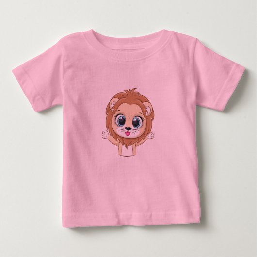Niedlich Lion Baby T - Shirt (Vorderseite)