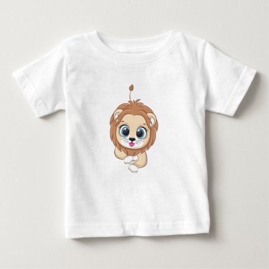 Niedlich Lion Baby T - Shirt (Vorderseite)
