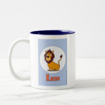 Niedlich Lion coffee Tasse - L is for Lion