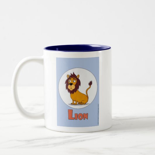 Niedlich Lion coffee Tasse - L is for Lion (Links)