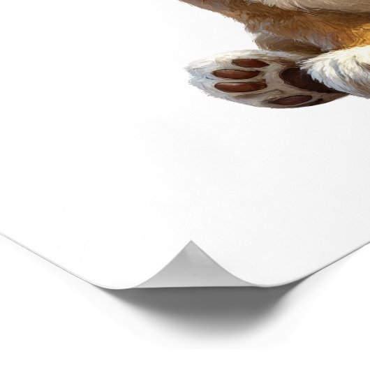 Niedlich Lion Cub Poster (Ecke)