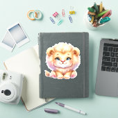 Niedlich! Lion Custom Cut Scrapbooking Sticker (iPad Hülle)