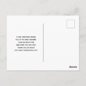 Niedlich Lion Fishing Wasserfarbe Vielen Dank Postkarte (Rückseite)