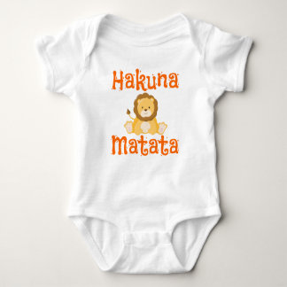 Niedlich Lion Hakuna Matata Baby Strampler