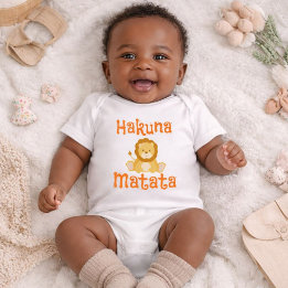Niedlich Lion Hakuna Matata Baby Strampler