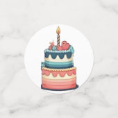 Niedlich Lion Happy Birthday Party Hat Confetti Konfetti (Klein Vorderseite)
