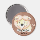 Niedlich Lion Magnet (Vorderseite/Rückseite)