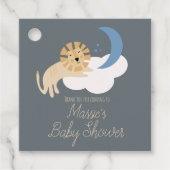 Niedlich Lion Moon Cloud Baby Dusche Geschenkanhänger (Vorderseite)