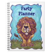 Niedlich Lion Party Planer Notizblock (Vorderseite)