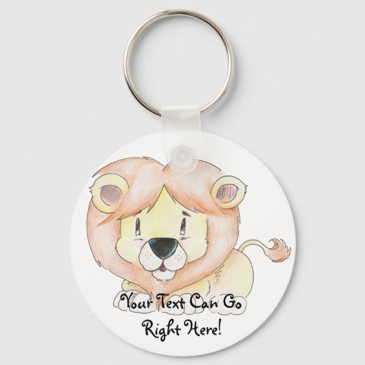 Niedlich Lion Schlüsselanhänger (Vorderseite)