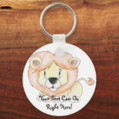 Niedlich Lion Schlüsselanhänger (Vorderseite)