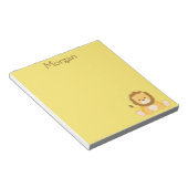 Niedlich Lion Yellow Notizblock (angewinkelt)
