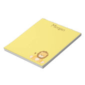 Niedlich Lion Yellow Notizblock (Rotiert)
