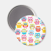 Niedlich Litte Owls Magnet (Vorderseite/Rückseite)