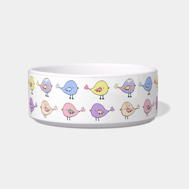 Niedlich Littel Birdies Cat Bowl Napf (Links)