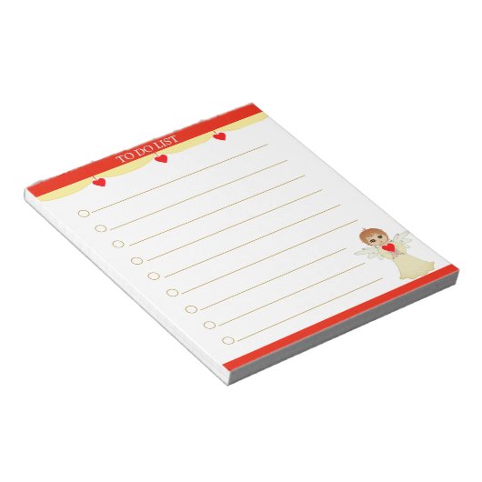 Niedlich Little Angel Lined Notizblock (angewinkelt)