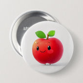 Niedlich Little Apple Button (Vorne & Hinten)