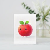 Niedlich Little Apple Postkarte (Stehend Vorderseite)
