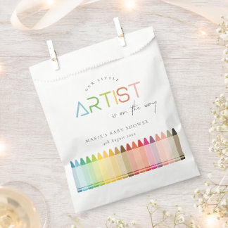 Niedlich Little Artist Crayon Fun Rainbow Baby Dus Geschenktütchen