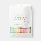 Niedlich Little Artist Crayon Fun Rainbow Baby Dus Geschenktütchen (Vorderseite)