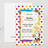 Niedlich Little Artist Einladung (Vorne/Hinten)