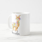 Niedlich Little Baby Llama Personalisiert Kaffeetasse (Vorderseite Links)