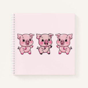 Niedlich Little Baby Pig Notizblock