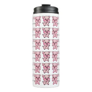 Niedlich Little Baby Pig Thermosbecher