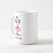 Niedlich Little Ballerina Girl Kaffeetasse (Vorderseite Links)