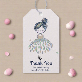 Niedlich Little Ballerina Princess Birthday Vielen Geschenkanhänger