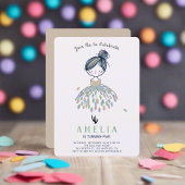 Niedlich Little Ballerina Princess Geburtstagspart Einladung