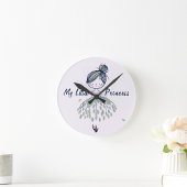 Niedlich Little Ballerina Princess Kinderzimmer Gi Runde Wanduhr