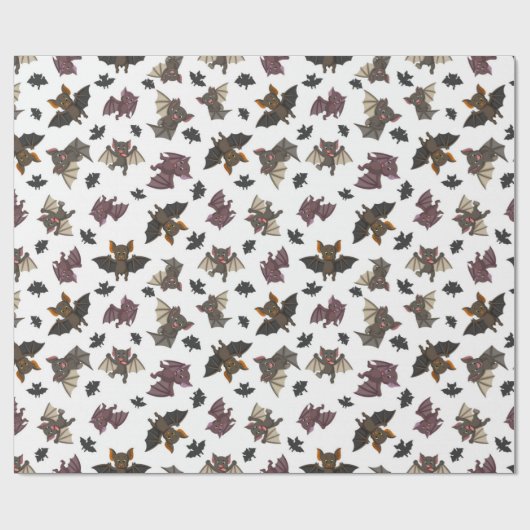 Niedlich Little Bat Patern Geschenkpapier (Flach)